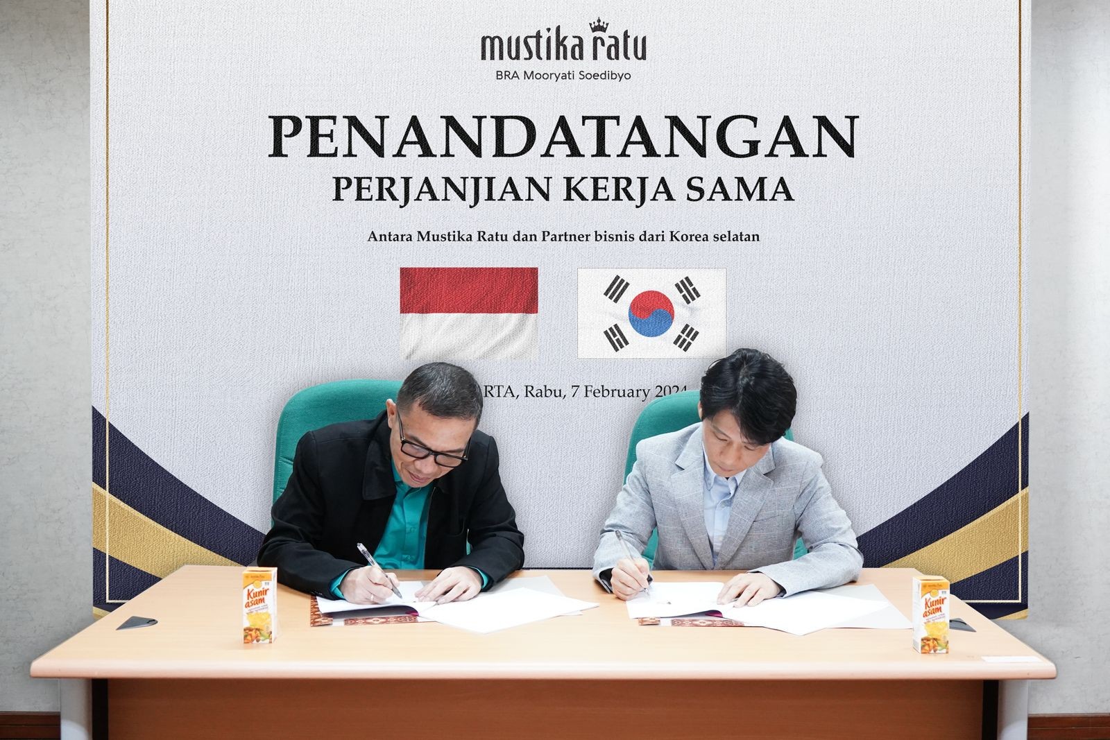 Perluas Pasar Global, Mustika Ratu (MRAT) Gandeng Mitra dari Korea (foto: MNC media)