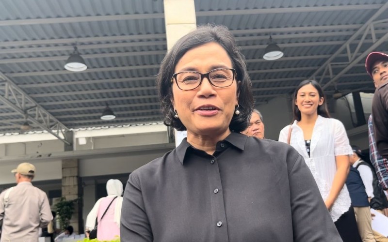 Sri Mulyani dan DPD Rapat Tertutup, Bahas Coretax, Anggaran, hingga Danantara (foto mnc media)