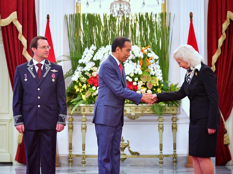 Jokowi Terima Surat Kepercayaan Sembilan Dubes Negara Sahabat (Foto Ist)