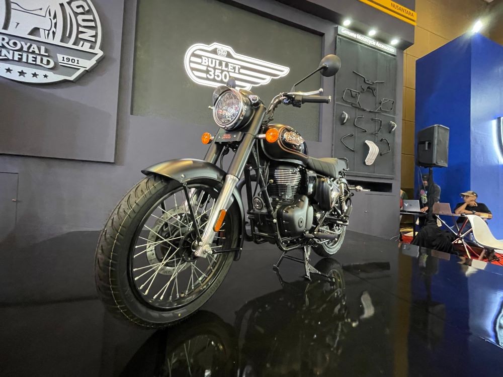 Edisi Khusus, Royal Enfield All-New Bullet 350 Mengaspal di IIMS 2024. Foto: MNC Media.