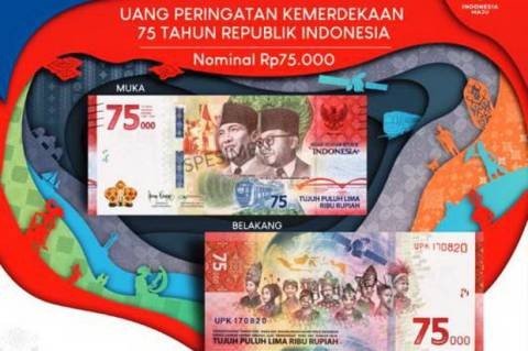Uang Rp75 Ribu Berlaku Sampai Kapan? Simak Penjelasannya. (FOTO: MNC MEDIA)
