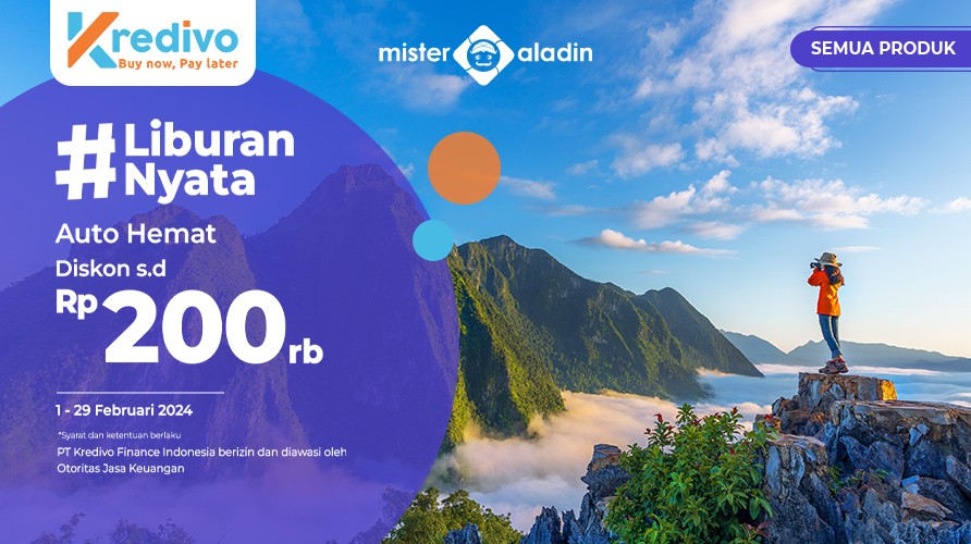 Hemat Liburan Bersama Mister Aladin dan Kredivo. (Foto: MNC Media)