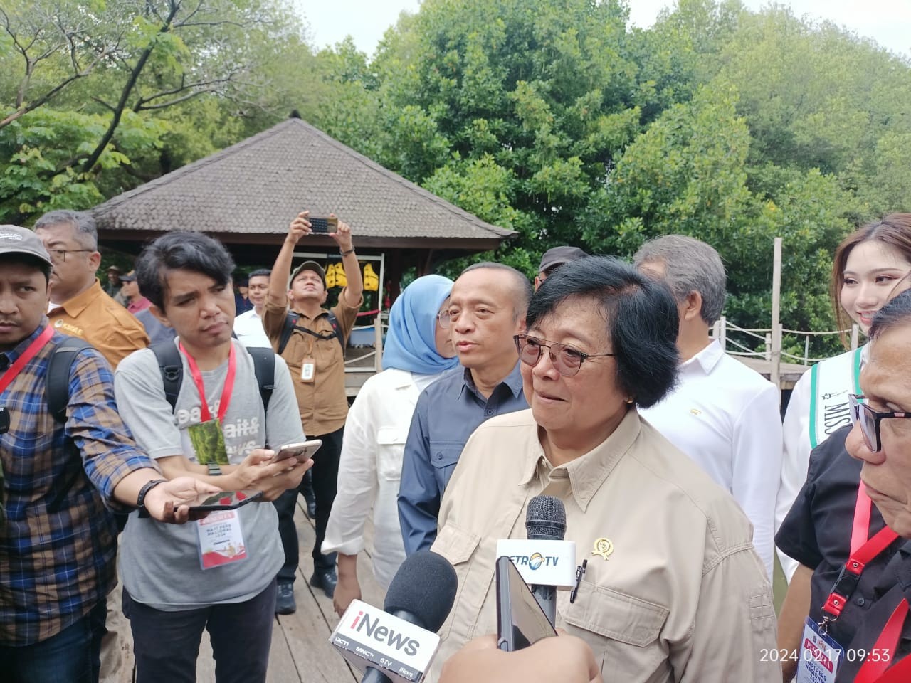 Realisasi Rehabilitasi Hutan Mangrove Baru Capai 130 Ribu Hektare dari Target 600 Ribu Hektare. (Foto: Carlos/MNC Media)