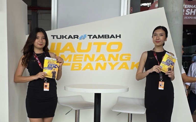 Ada layanan tukar tambah kendaraan di pameran IIMS 2024 (M Fadli Ramadhan/MPI)