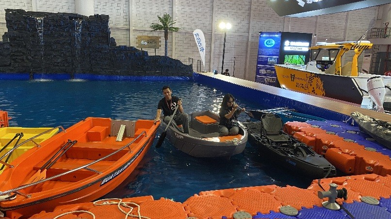 Indonesia Boating Gathering Ramaikan IIMS 2024, Pengunjung Bisa Jajal Perahu. Foto: MNC Media.