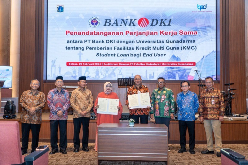 Gandeng Gunadarma, Bank DKI Permudah Akses Pinjaman Biaya Pendidikan Bagi Mahasiswa (foto: MNC media)