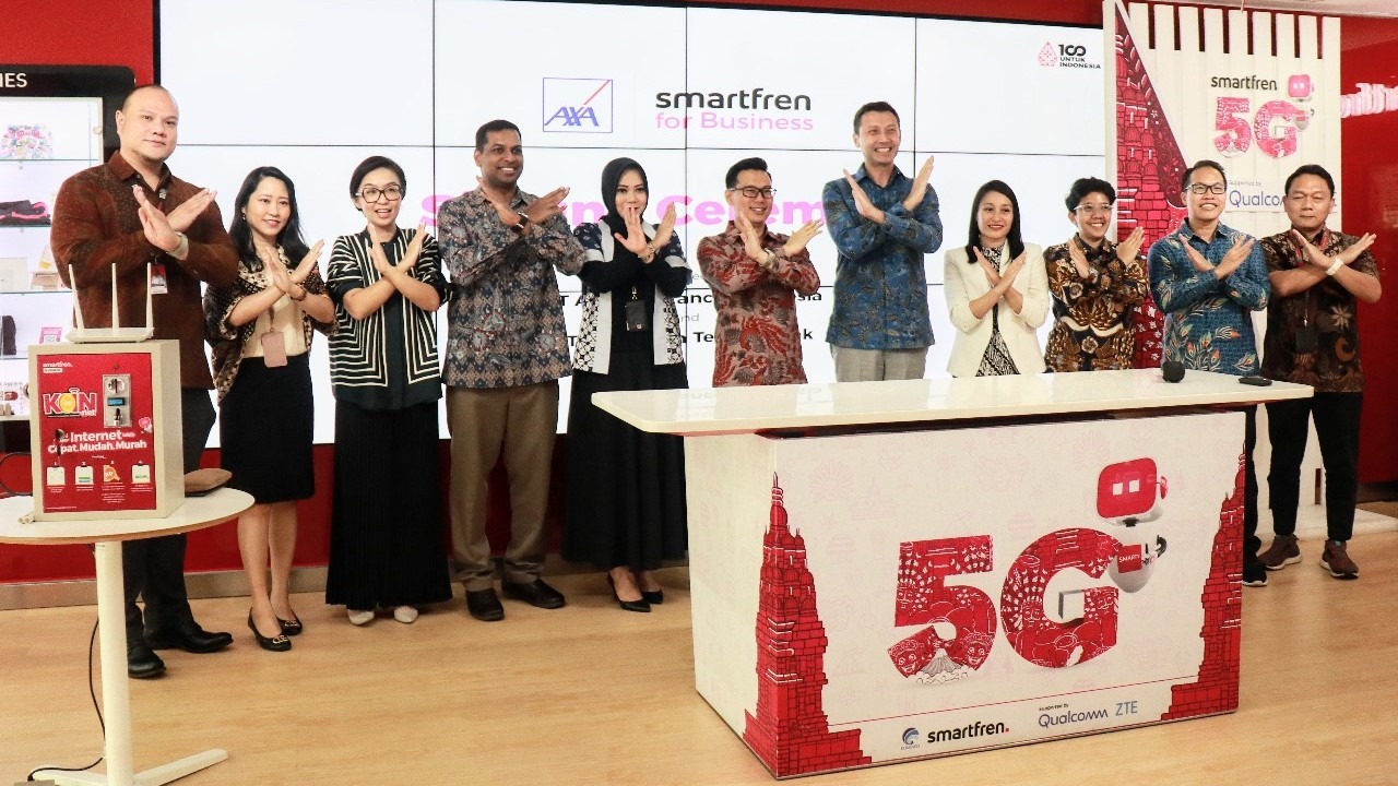 Gandeng Smartfren (FREN), AXA Insurance Dukung Pertumbuhan UMKM Berkelanjutan (foto: MNC Media)