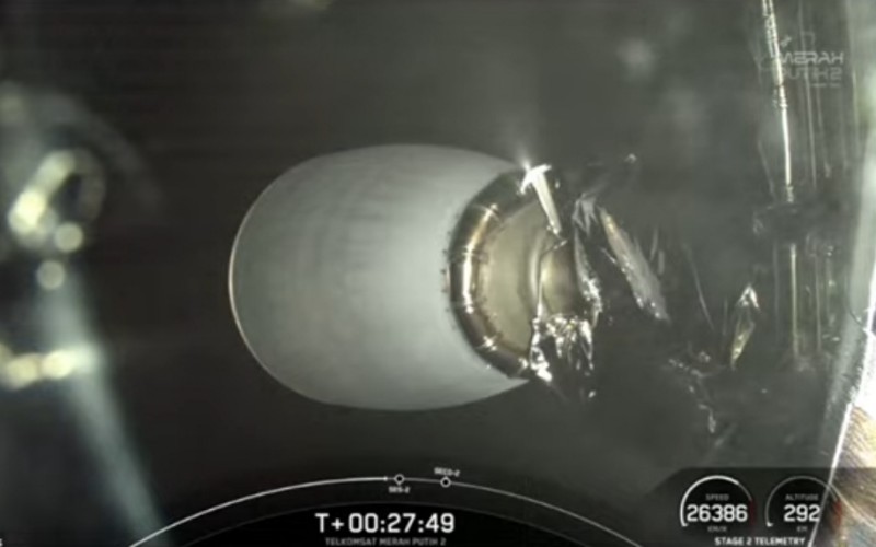 Satelit Merah Putih 2 Telkom Indonesia berhasil mengorbit (Telkom)