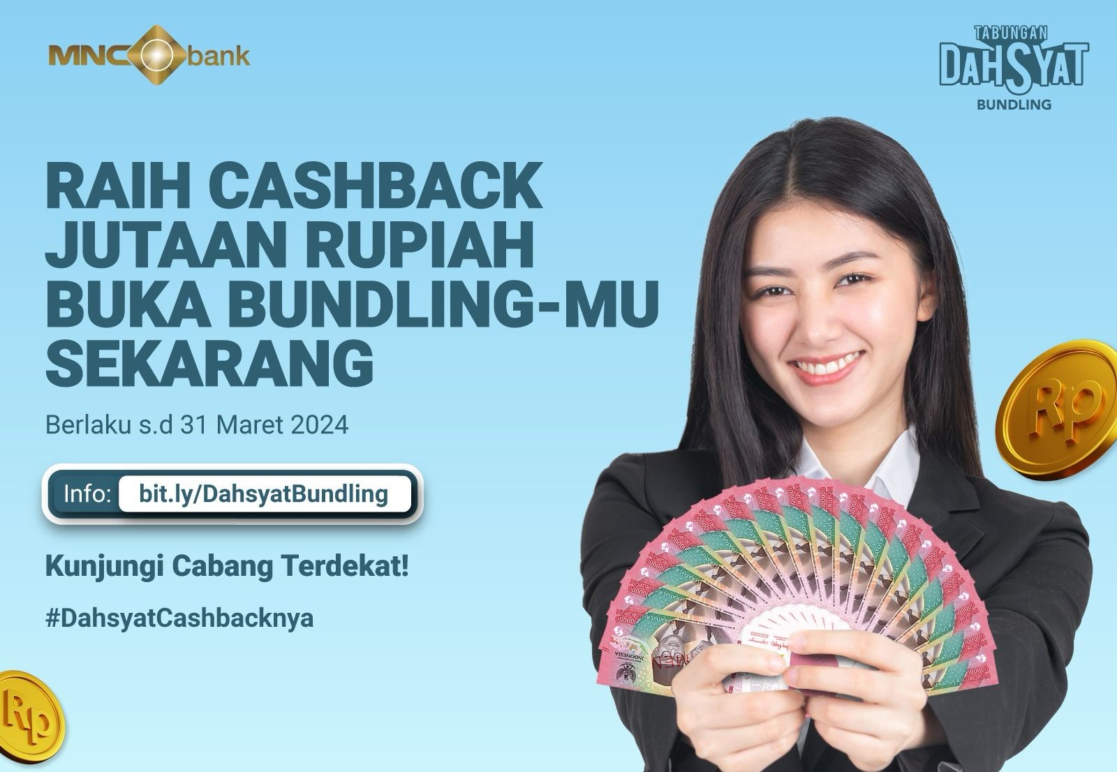 Raih Cashback Jutaan Rupiah, Buka Bundling-mu Sekarang. (Foto: MNC Media)