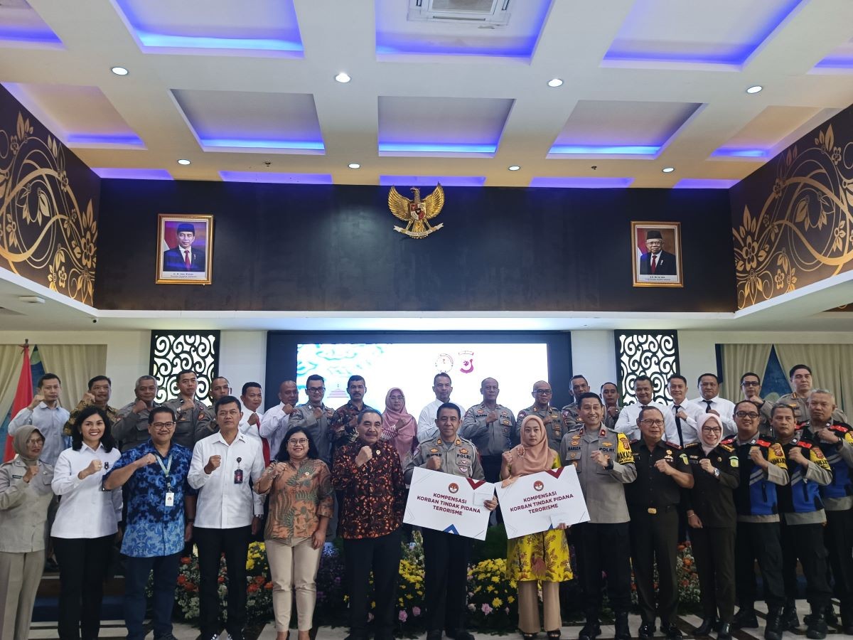 LPSK Telah Salurkan Kompensasi Korban Terorisme Capai Rp113 Miliar. (Foto: Agung Bakti/MNC Media)