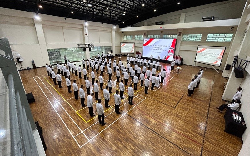 KPK mengeksekusi 78 pegawainya yang melakukan pungutan liar di rutan. (Muhammad Farhan/MPI)
