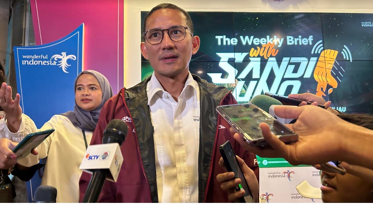 Sandiaga Uno Bentuk Satgas Khusus untuk Turunkan Harga Tiket Pesawat Domestik. (Foto: MNC Media)