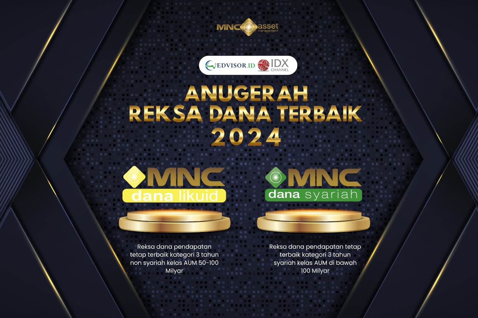MNC Asset Management Sabet 2 Penghargaan Sekaligus Di Anugerah Reksa Dana Terbaik 2024. (Foto: MNC Media)