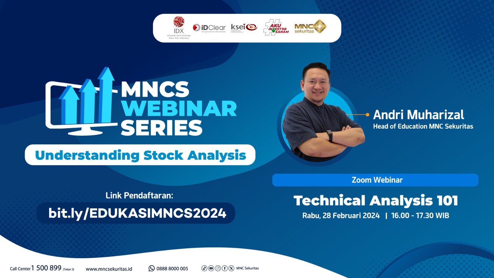 Ayo Belajar Analisis Saham Teknikal di MNCS Webinar Series Understanding Stock Analysis (FOTO:MNC Media)