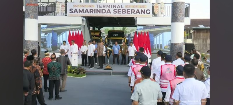 Jokowi Resmikan Terminal Samarinda Seberang