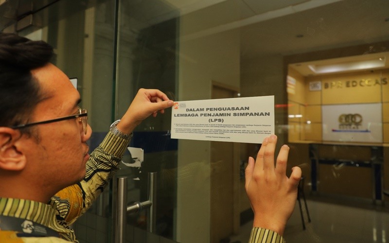 LPS menyiapkan proses pembayaran klaim penjaminan simpanan dan pelaksanaan likuidasi PT BPR EDC Cash, Tangerang. (LPS)