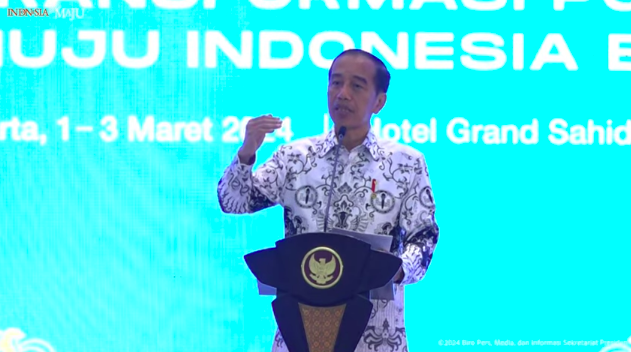 Jokowi Sebut Indonesia Punya Peluang Emas Jadi Negara Maju. (Foto: Binti/MNC Media)