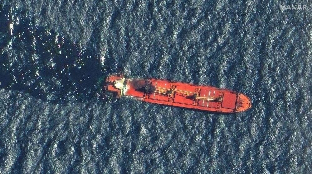 Kapal Inggris Tenggelam usai Diserang Houthi di Laut Merah. (Foto: MNC Media)