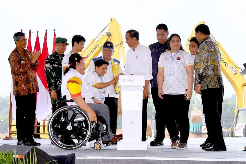 Jokowi Groundbreaking Pusat Pelatihan Atlet Paralimpiade Senilai Rp409 Miliar (foto ist)