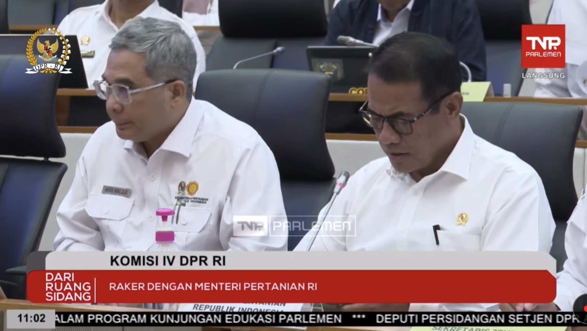 Mentan Beberkan Target Produksi Sejumlah Komoditas Pangan di 2024, Ini Rinciannya. (Foto YouTube DPR RI)