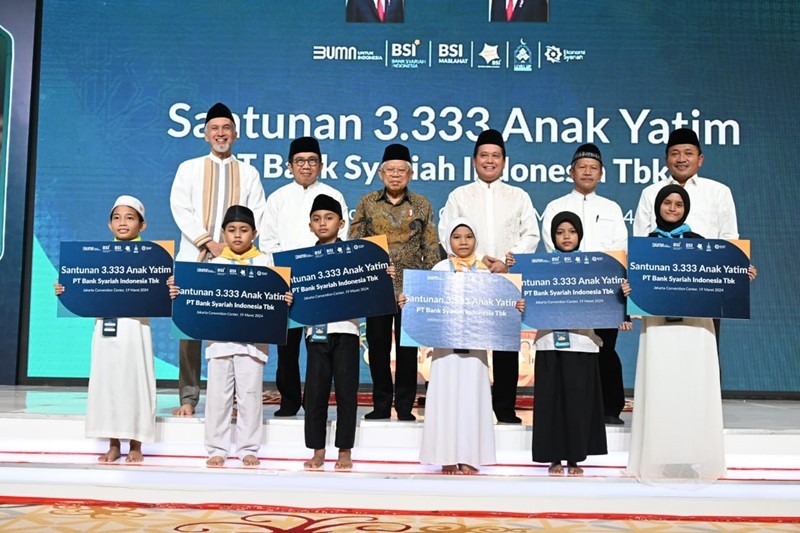 Harapan Wapres ke BSI (BRIS): Jadi Barometer Bank Syariah Global (Foto BPMI Satwapres)