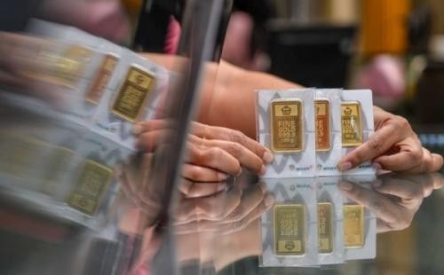 Harga emas Antam turun pada hari ini Jumat (3/5/2024) (MNC Media)