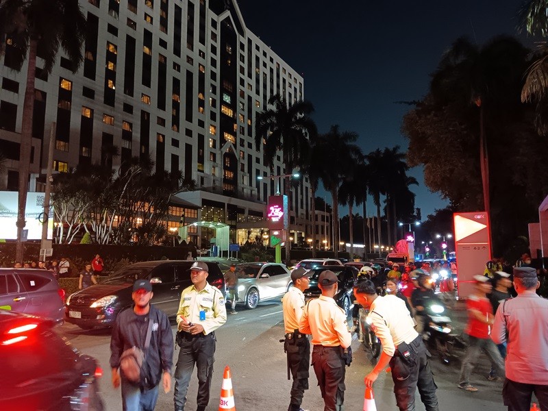 Ada Pertandingan Timnas vs Vietnam, Lalu Lintas di Sekitar GBK Macet (Foto Irfan maruf)