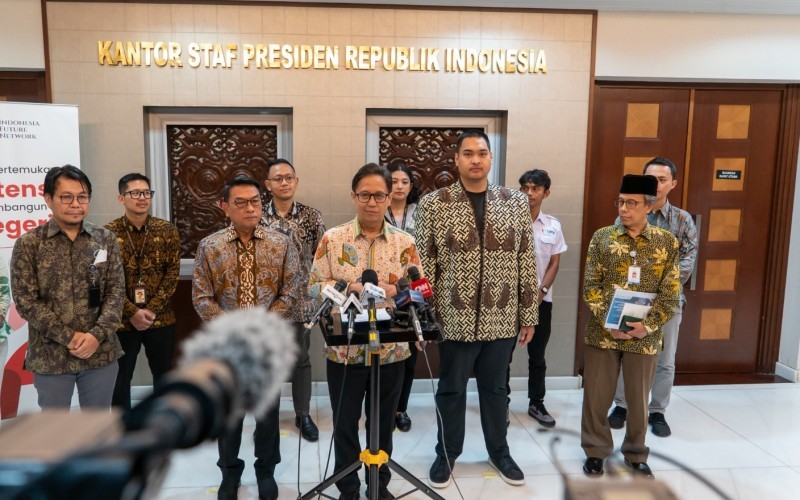 Menteri Kesehatan Budi Gunadi Sadikin saat menghadiri Indonesia Future Network (Kemenkes)