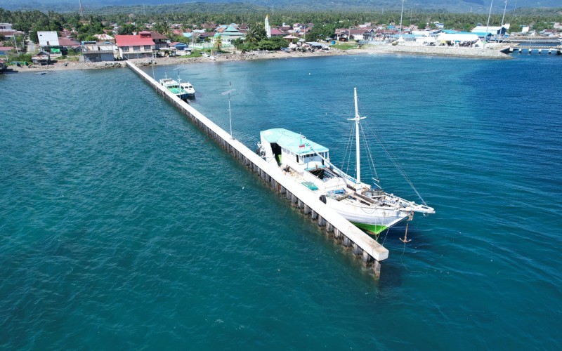 Wajah baru pelabuhan di Palu yang dulu rusak akibat gempa bumi (Kemenhub)