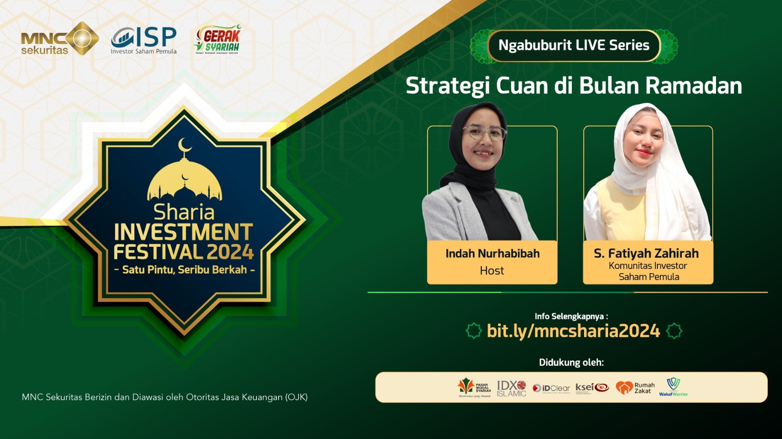 Intip Strategi Cuan selama Ramadan Bersama ISP di IG Live MNC Sekuritas. (Foto MNC Media)