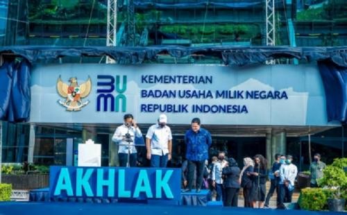 Erick Thohir Mulai Uji Coba Kerja 4 Hari dalam Sepekan di Kementerian BUMN. (Foto: MNC Media)