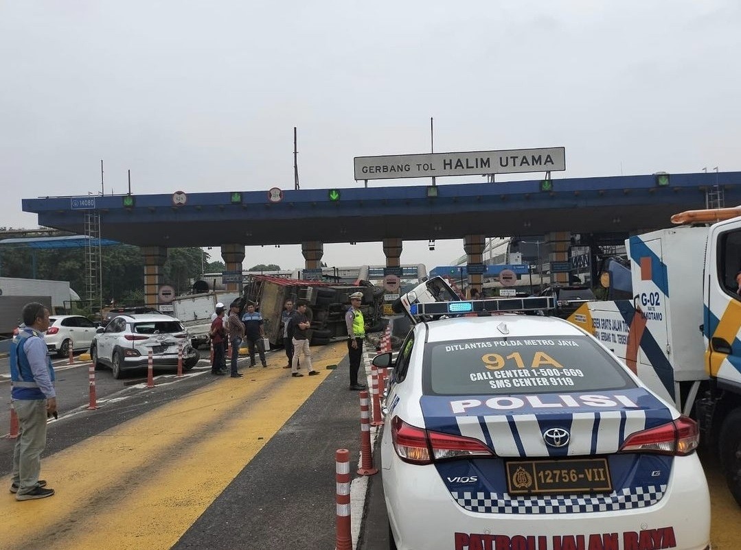 Polri Lakukan Penyelidikan Peristiwa Kecelakaan di KM 58. (Foto: MNC Media)