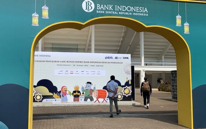 Realisasi uang layak edar BI untuk memenuhi kebutuhan penukaran uang di momen Ramadan dan Idul Fitri 2024 mencapai Rp75 triliun.  (MNC Media)