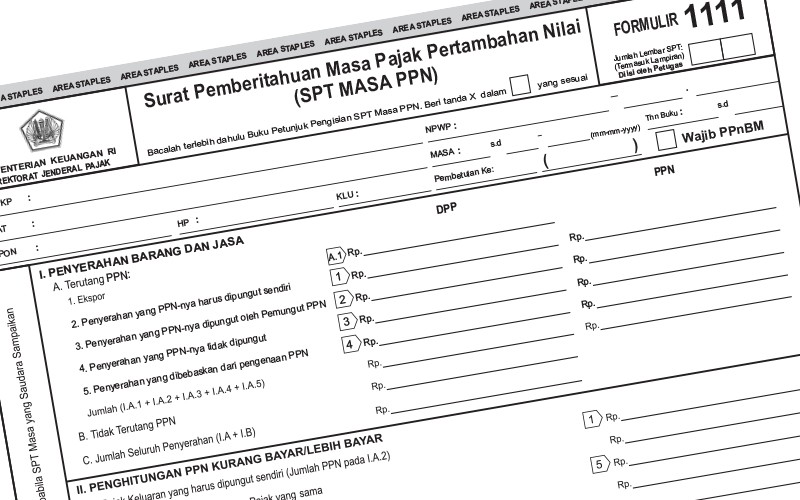 Bagaimana Cara Pengisian Formulir 1111 SPT Masa PPN? (Foto: Cara Pengisian Formulir 1111 SPT Masa PPN)