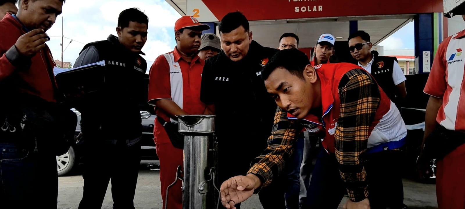 Polda Jambi Sidak SPBU, Cegah Kecurangan Penyaluran BBM jelang Mudik Lebaran. (Foto: Azhari/MNC Media)