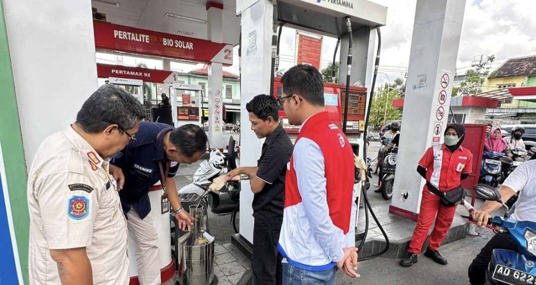 Jelang Arus Mudik 2024, Pertamina Uji Tera Puluhan SPBU di Jateng  (FOTO:MNC Media)