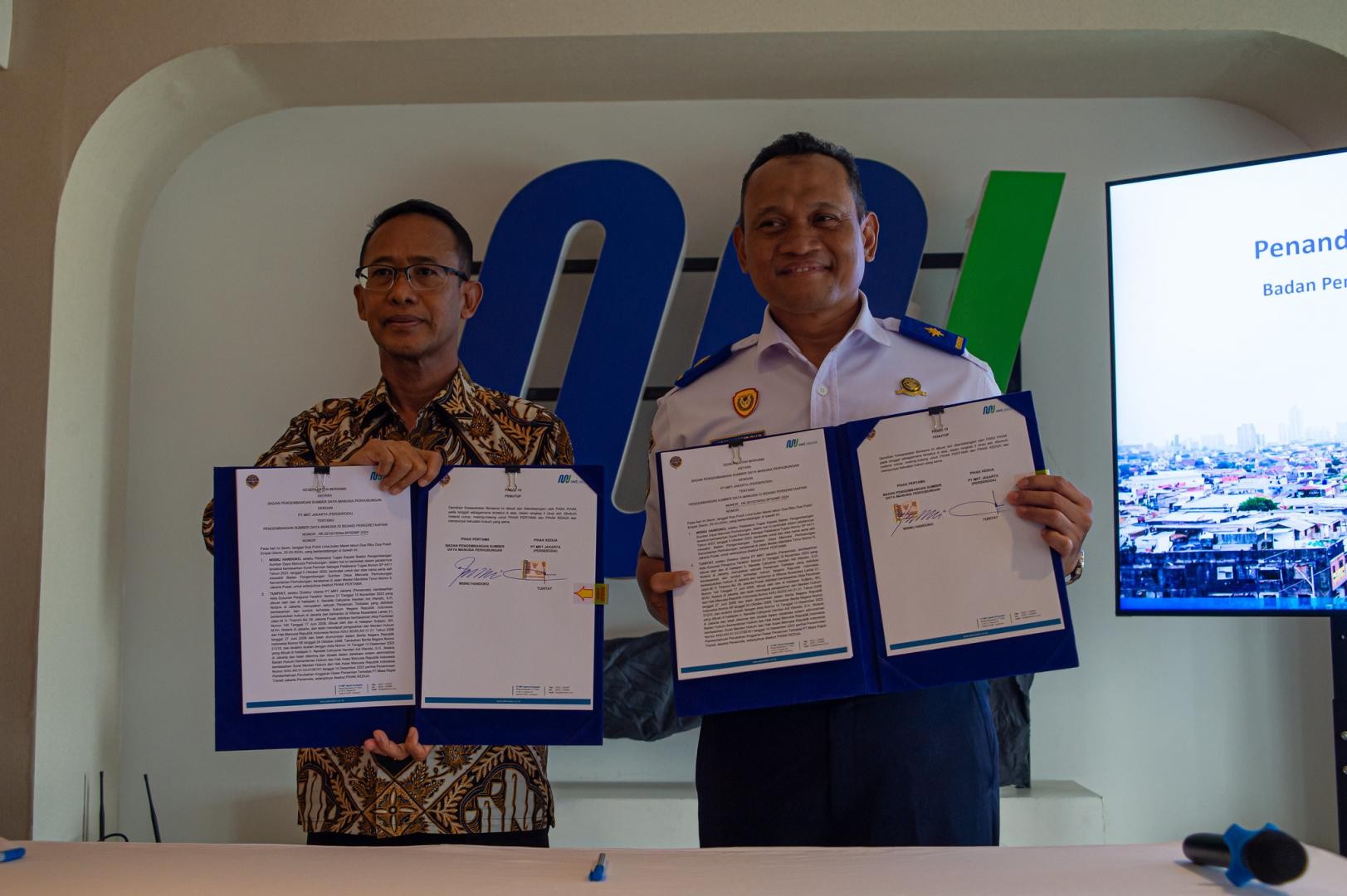 MRT Jakarta dan BPSDMP Sepakati Kerja Sama Peningkatan SDM Perkeretaapian. (Foto MRT Jakarta)