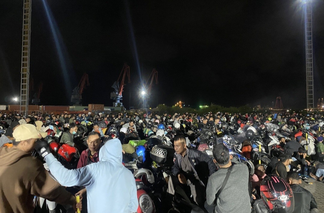 Prediksi Puncak Arus Mudik Hari Ini, KSOP Banten Siapkan Bufferzon di Pelabuhan Ciwandan (FOTO:MNC Media)