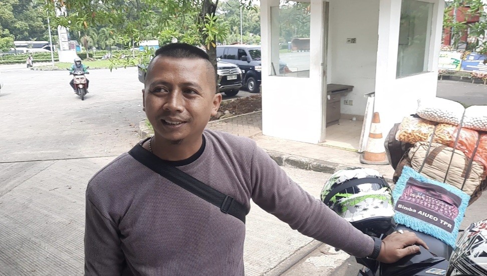 Cerita Pemudik Motor Asal Cikarang, Rela Bonceng Tiga ke Sumedang (FOTO:MNC Media)