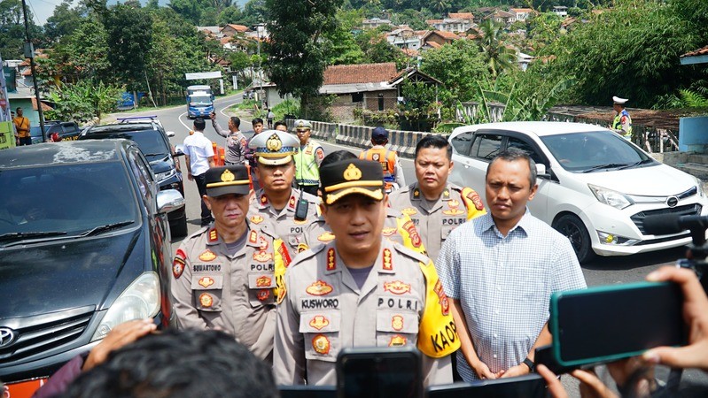 Polresta Bandung: Pastikan Saldo Kartu E-Tol Cukup Saat Mudik Lebaran. (Foto: MNC Media)