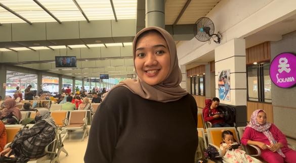 Pemudik Ini Rela Tidak Tidur Demi Dapat Tiket Kereta di Periode Lebaran 2024. (Foto: MNC Media)