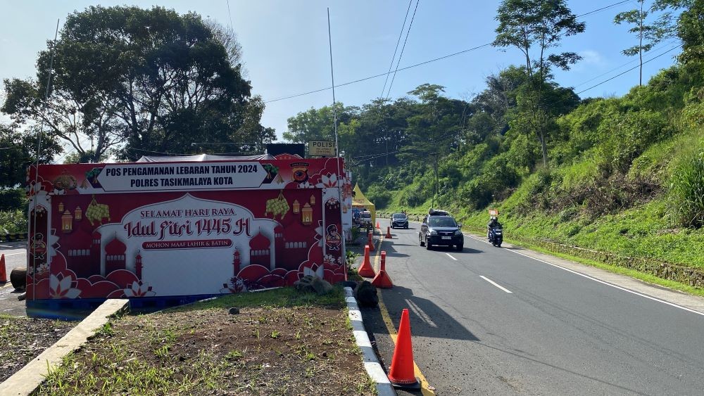 Polres Tasikmalaya Ungkap Penyebab Lingkar Gentong Rawan Jadi Titik Kemacetan. Foto: MNC Media.