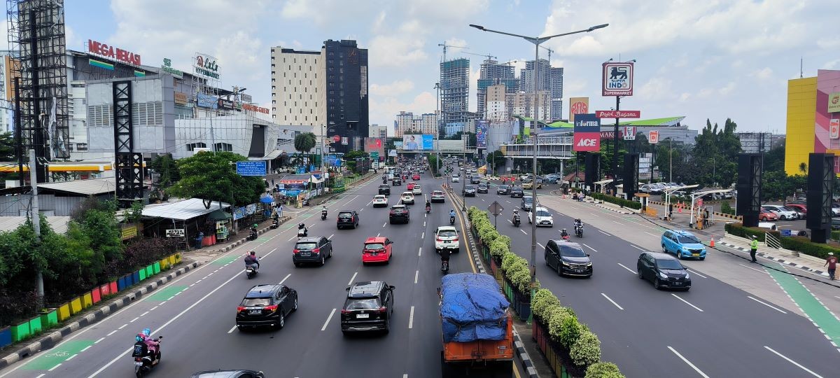 GT Bekasi Barat Masih Lengang di H+3 Lebaran. (Foto: Dinar/MNC Media)