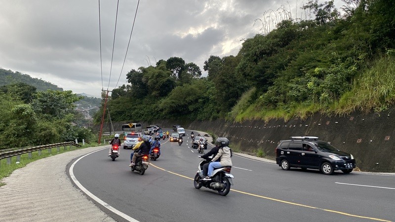 Usai Macet 5 Km Lebih, Jalur Lingkar Gentong Terpantau Lancar Pagi Ini (Foto Fadli R)