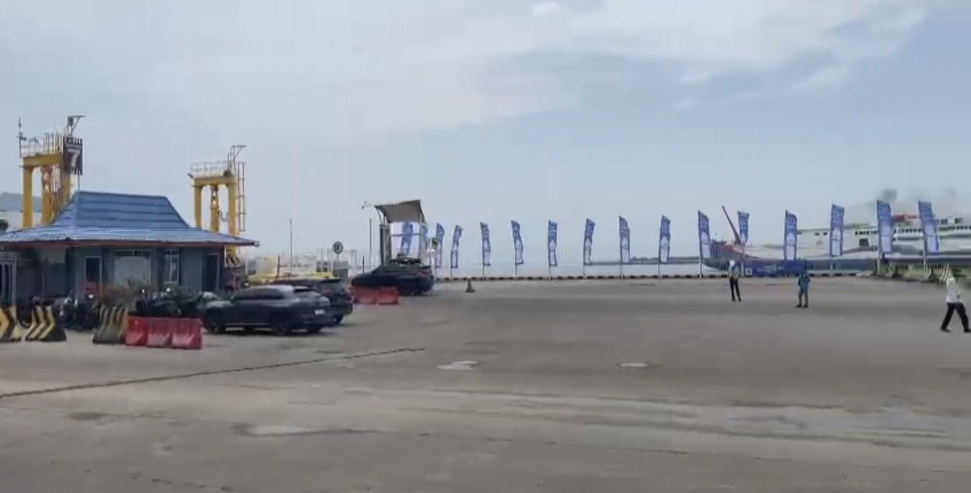 Tak Ada Antrean Kendaraan, Pelabuhan Bakauheni Mulai Kosong Siang Ini (FOTO:MNC Media)