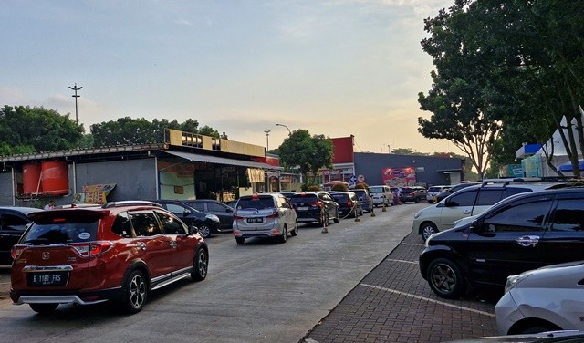 Rest Area Tol Cipali Membludak saat Puncak Arus Balik (Foto: MNC Media/ Suparjo)