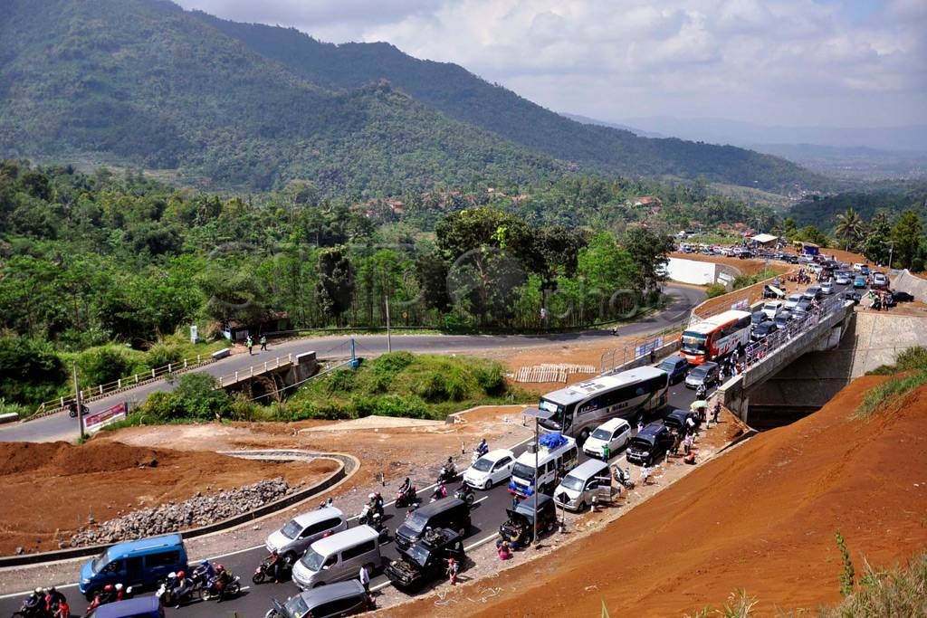 Arus Balik Lingkar Gentong Padat, Skema One Way Bakal Diberlakukan (Foto: MNC media)