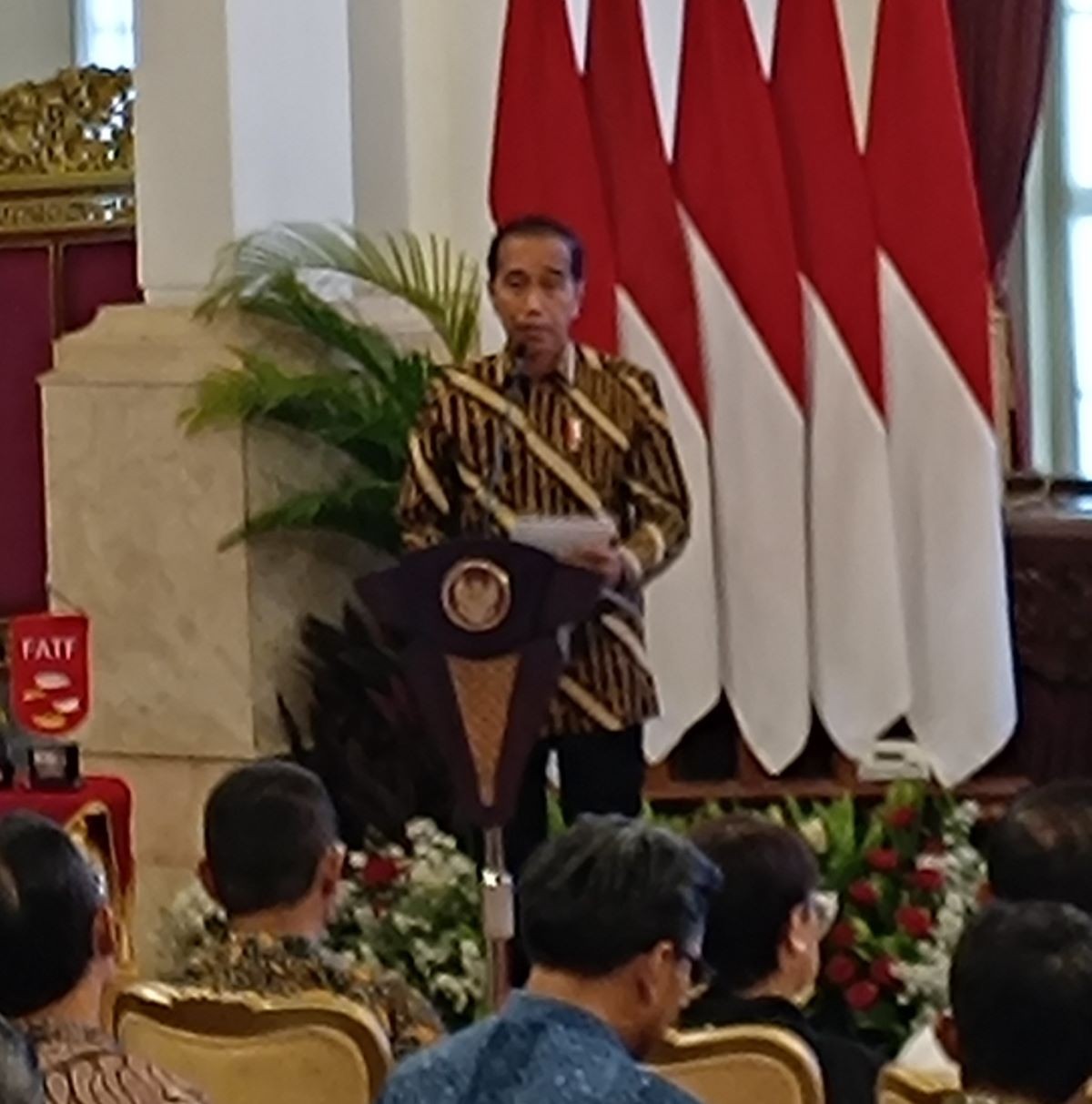 Jokowi Sempat Malu Karena Indonesia Belum Jadi Anggota Penuh FATF. (Foto: Raka/MNC Media)