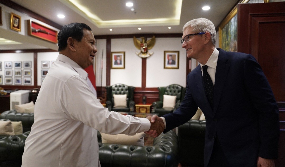 Menhan Prabowo Terima Kunjungan CEO Apple: Sebuah Kehormatan bagi Saya (FOTO:Dok Ist)