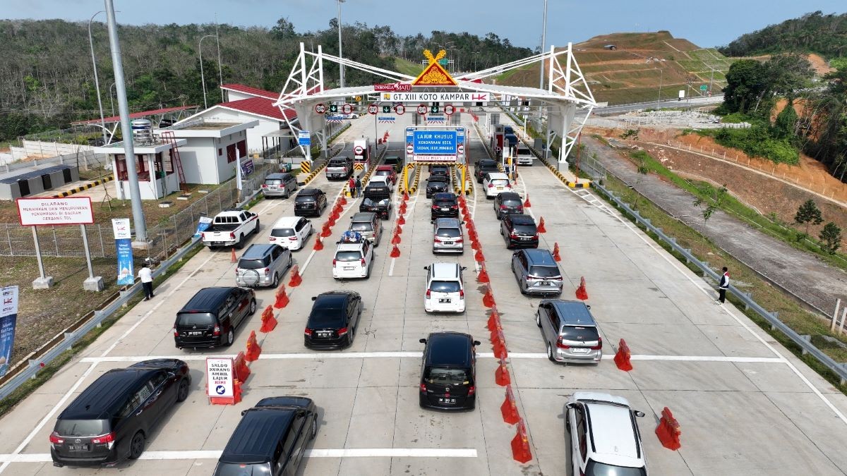 1,56 Juta Kendaraan Melintas di Tol Trans Sumatera selama Mudik Lebaran 2024. (Foto: Dok. Hutama Karya)